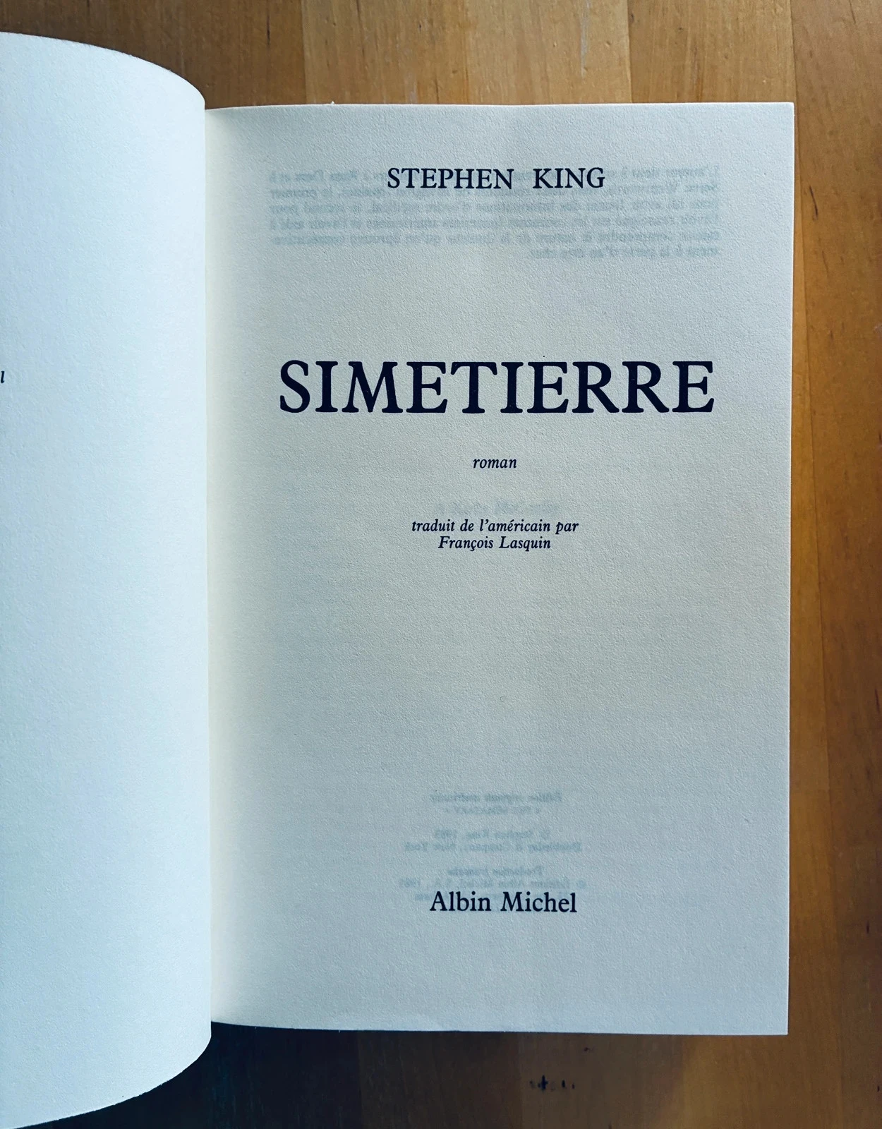 Belo livro Cemitério de Stephen King edição France Loisirs 1985. – photo 3